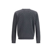 Gucci Gray GG Print Wool Cardigan