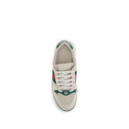 Gucci Beige Fabric Low Top Sneakers