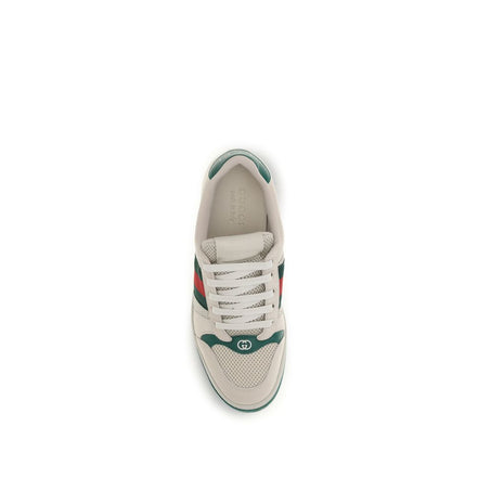 Gucci Beige Fabric Low Top Sneakers
