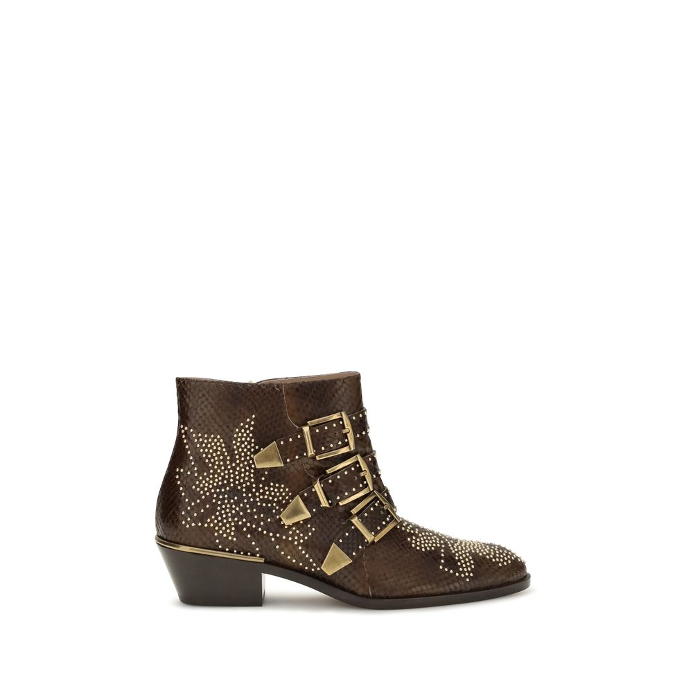 Chloé Brown Ankle Boots