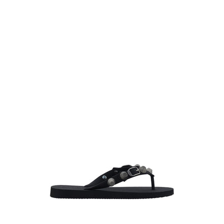 Balenciaga Black Flat Sandals