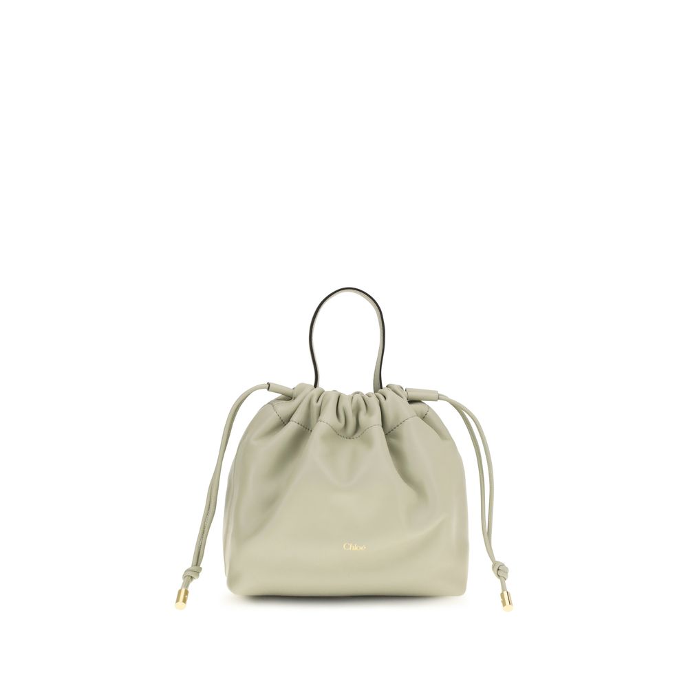 Chloé Gray Leather Shoulder Bag
