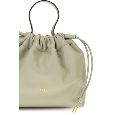 Chloé Gray Leather Shoulder Bag
