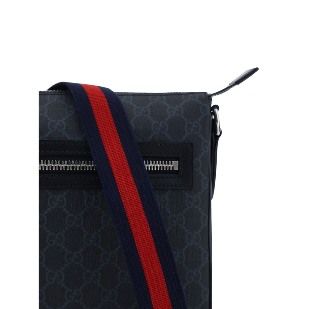 Gucci Black GG Supreme Shoulder Bag