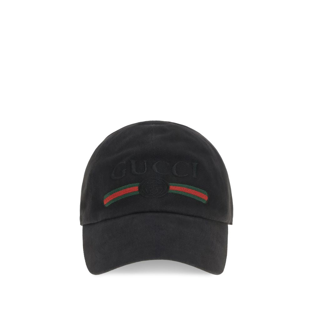 Gucci Black Cotton Cap