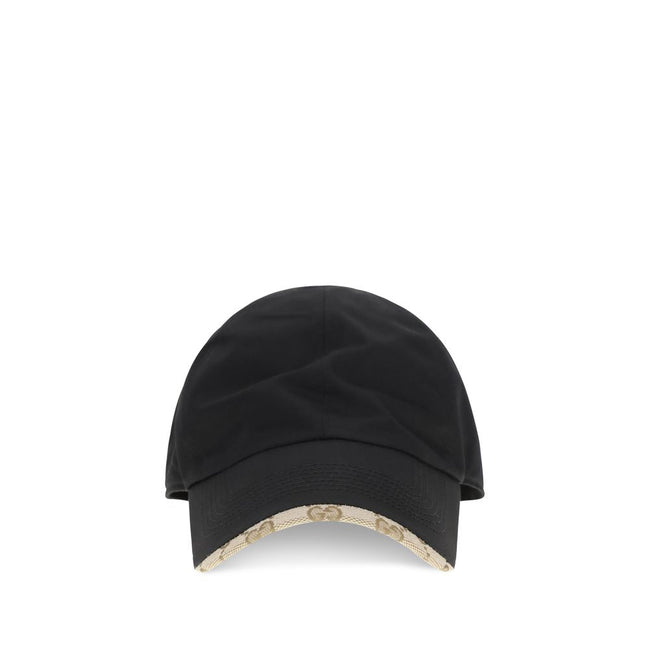 Gucci Black Cotton Cap (Baseball Hat)