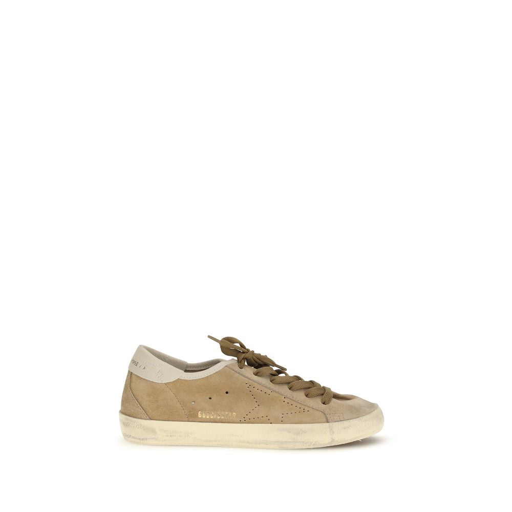 Golden Goose Beige Low Top Sneakers