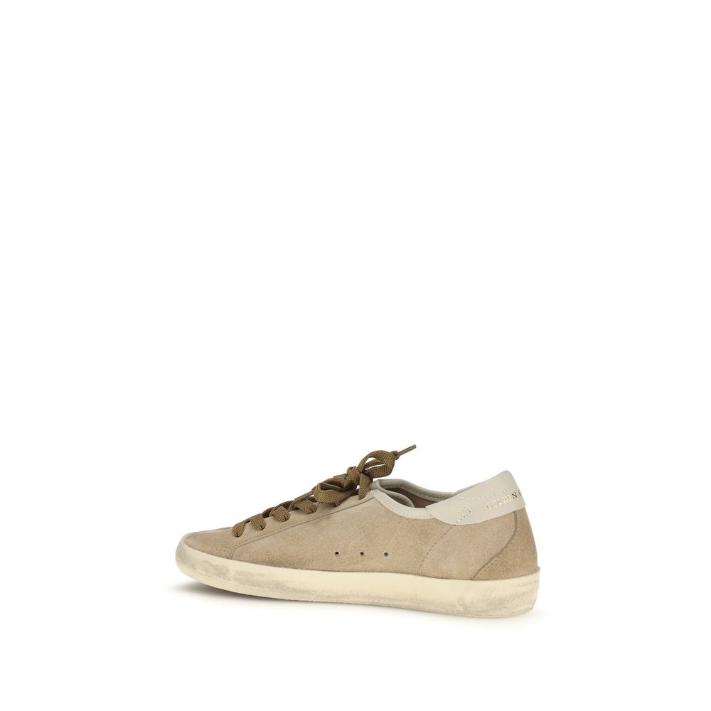 Golden Goose Beige Low Top Sneakers