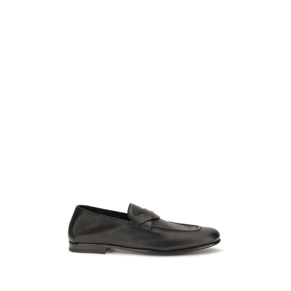 Tom Ford Black Slip-On Loafers