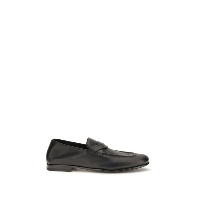Tom Ford Black Slip-On Loafers