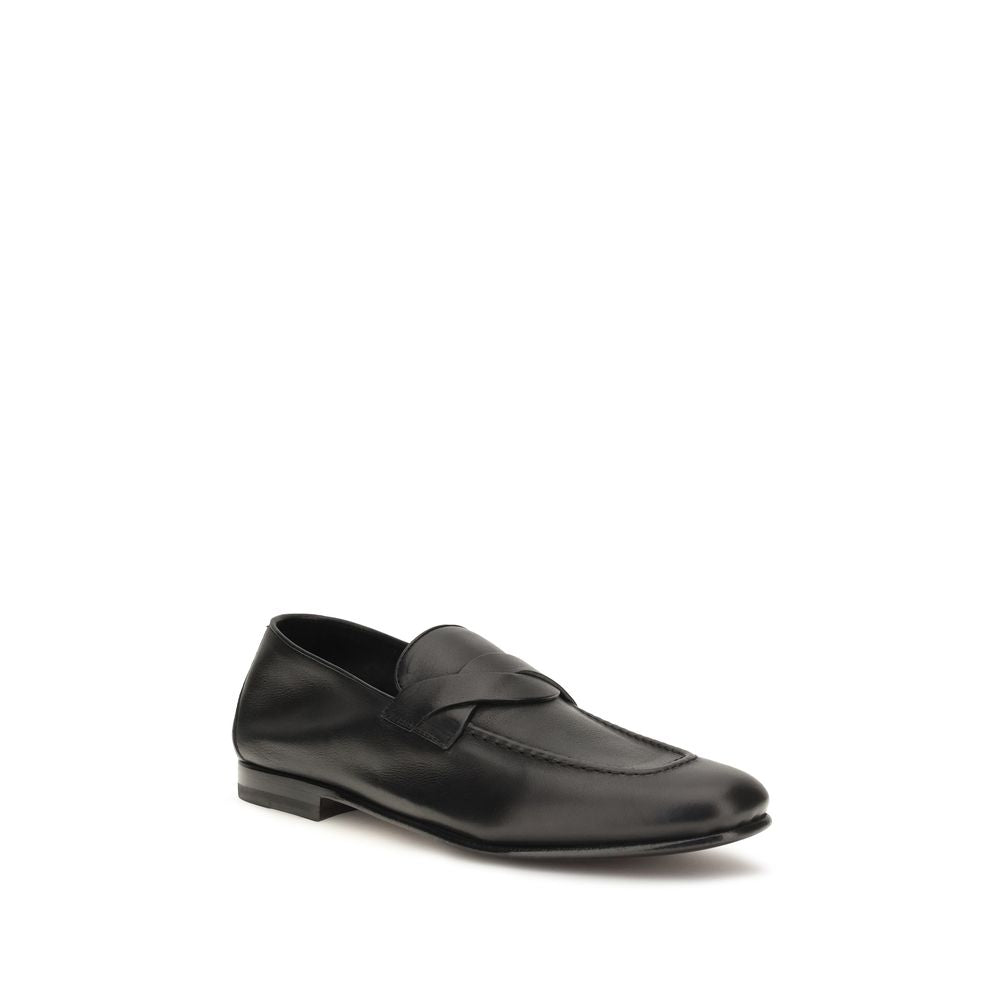 Tom Ford Black Slip-On Loafers