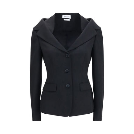 Alexander McQueen Black Wool Full-Length Jacket
