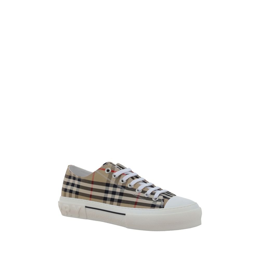Burberry Brown TNR Cotton Nova Check Low Top Sneakers