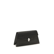 Alexander McQueen Black Leather Clutch Bag