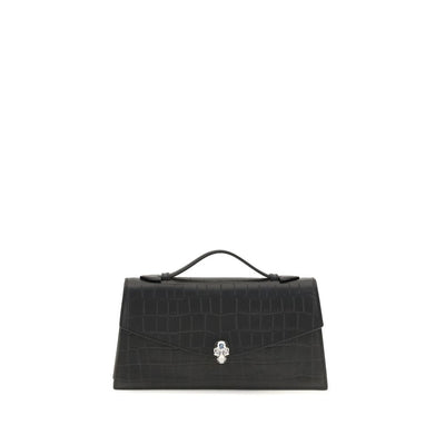 Alexander McQueen Black Leather Shoulder Bag