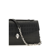 Alexander McQueen Black Leather Shoulder Bag