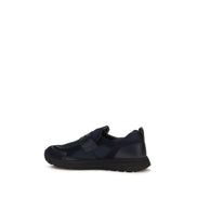 Prada Blue Leather Athletic Sneakers