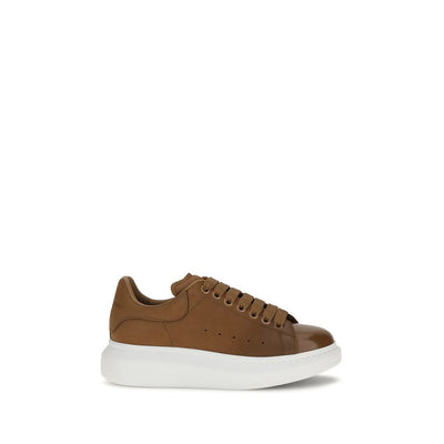 Alexander McQueen Brown Leather Chunky Sneakers