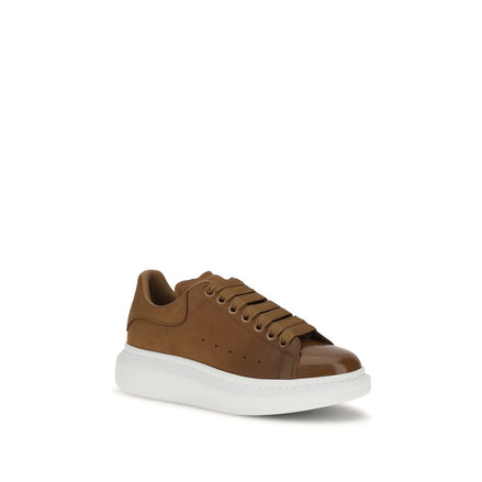 Alexander McQueen Brown Leather Chunky Sneakers