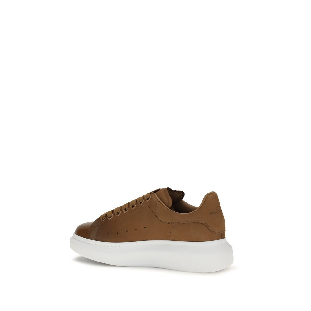 Alexander McQueen Brown Leather Chunky Sneakers