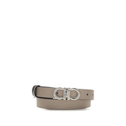 Ferragamo Gray Leather Belt