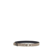 Ferragamo Gray Leather Belt