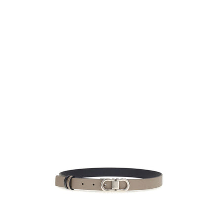 Ferragamo Gray Leather Belt