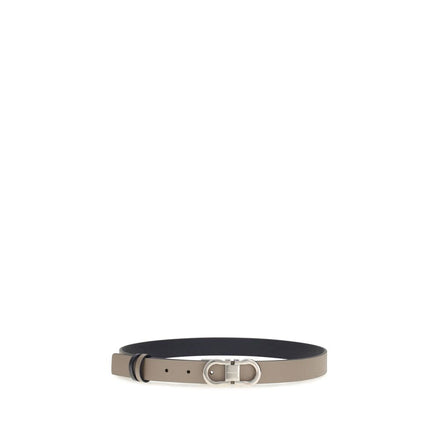 Ferragamo Gray Leather Belt