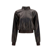 Gucci Brown Leather Bomber