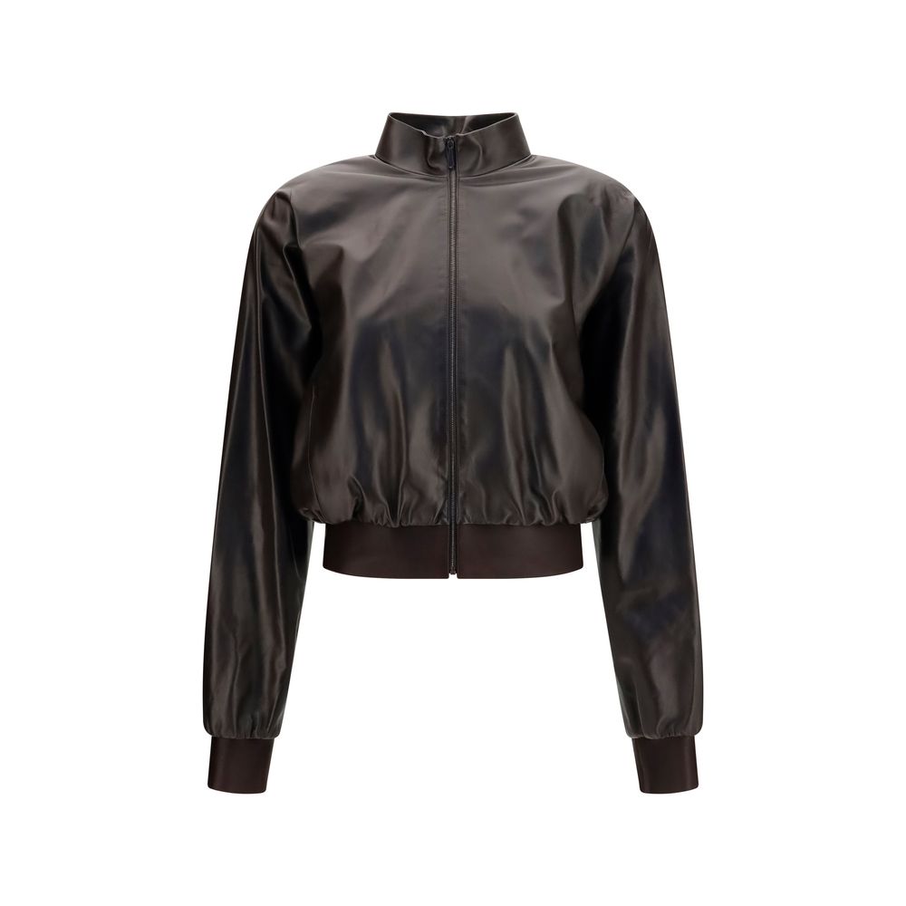 Gucci Brown Leather Bomber