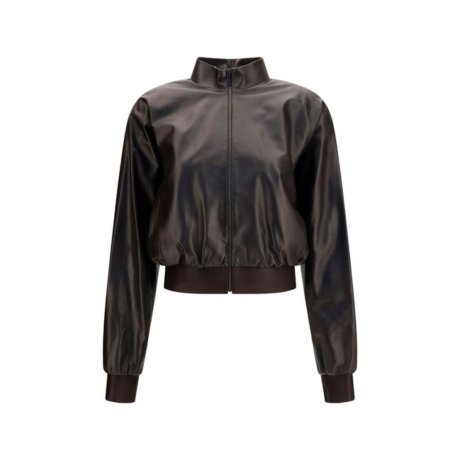 Gucci Brown Leather Bomber