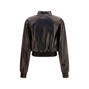 Gucci Brown Leather Bomber