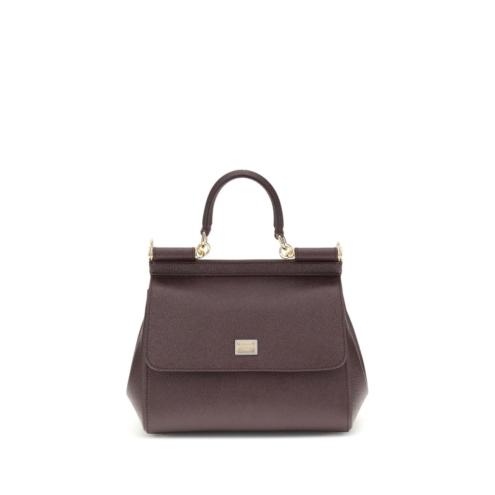 Dolce & Gabbana Brown Leather Shoulder Bag