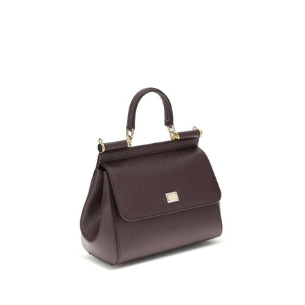Dolce & Gabbana Brown Leather Shoulder Bag