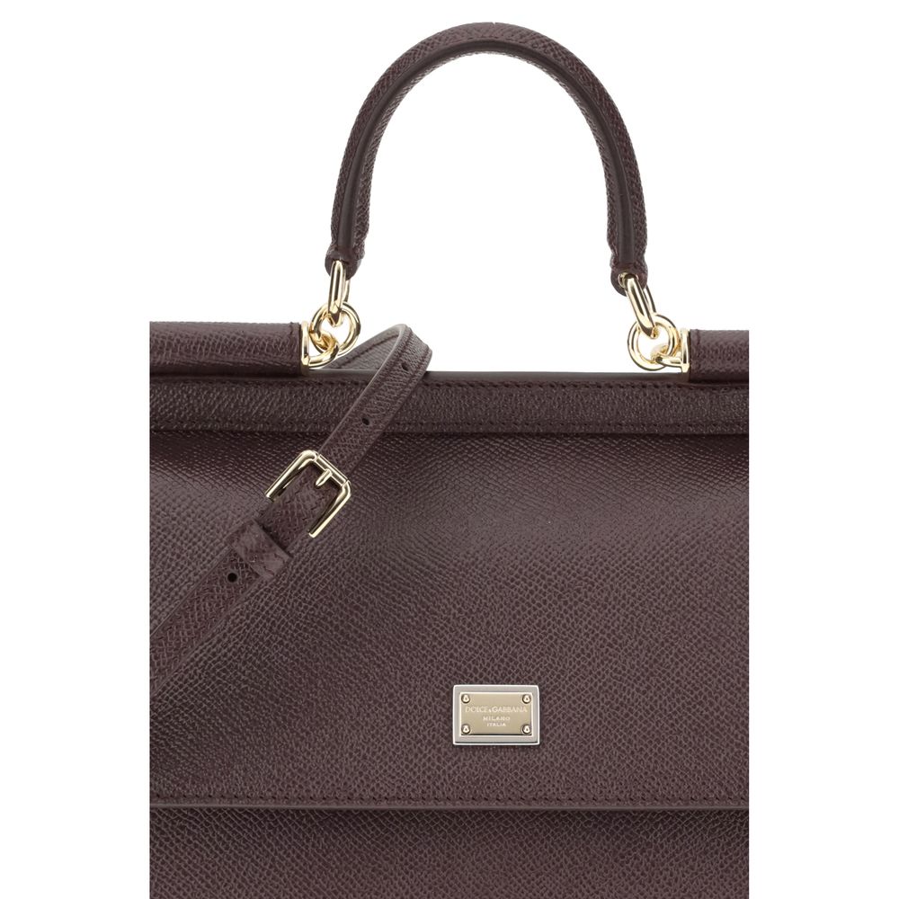 Dolce & Gabbana Brown Leather Shoulder Bag