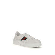 Gucci White Calf Leather Chunky Sneakers