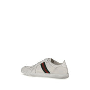 Gucci White Calf Leather Athletic Sneakers