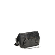 Balenciaga Black Leather Shoulder Bag