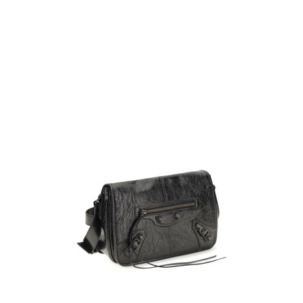 Balenciaga Black Leather Shoulder Bag