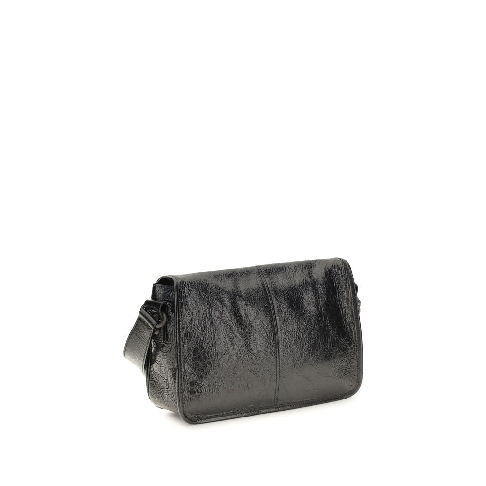 Balenciaga Black Leather Shoulder Bag
