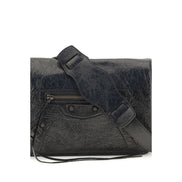 Balenciaga Black Leather Shoulder Bag