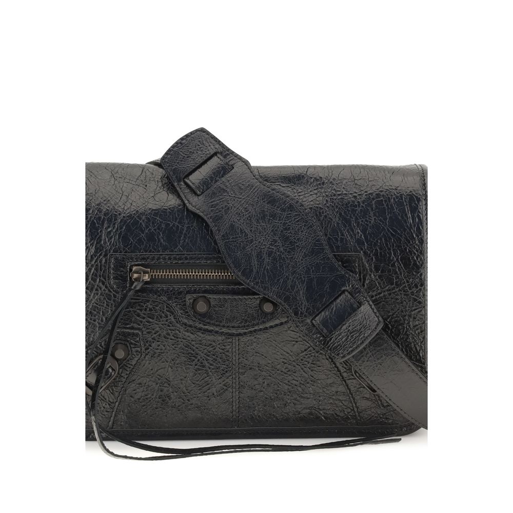 Balenciaga Black Leather Shoulder Bag