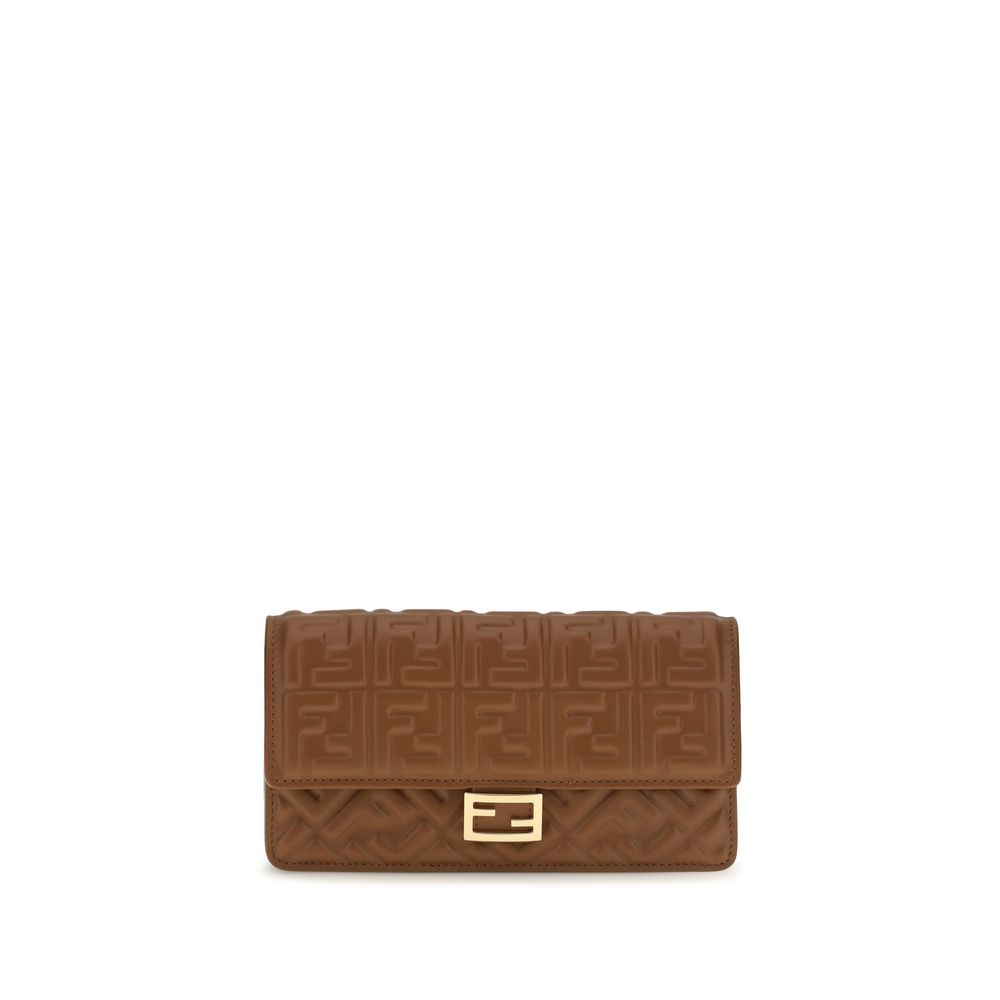 Fendi Brown Calf Leather Wallet