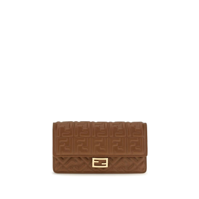 Fendi Brown Calf Leather Wallet