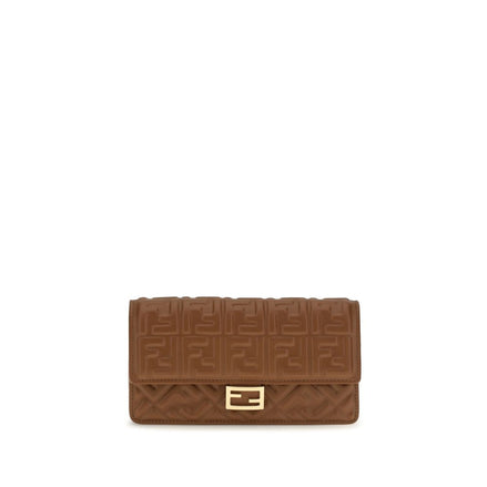 Fendi Brown Calf Leather Wallet