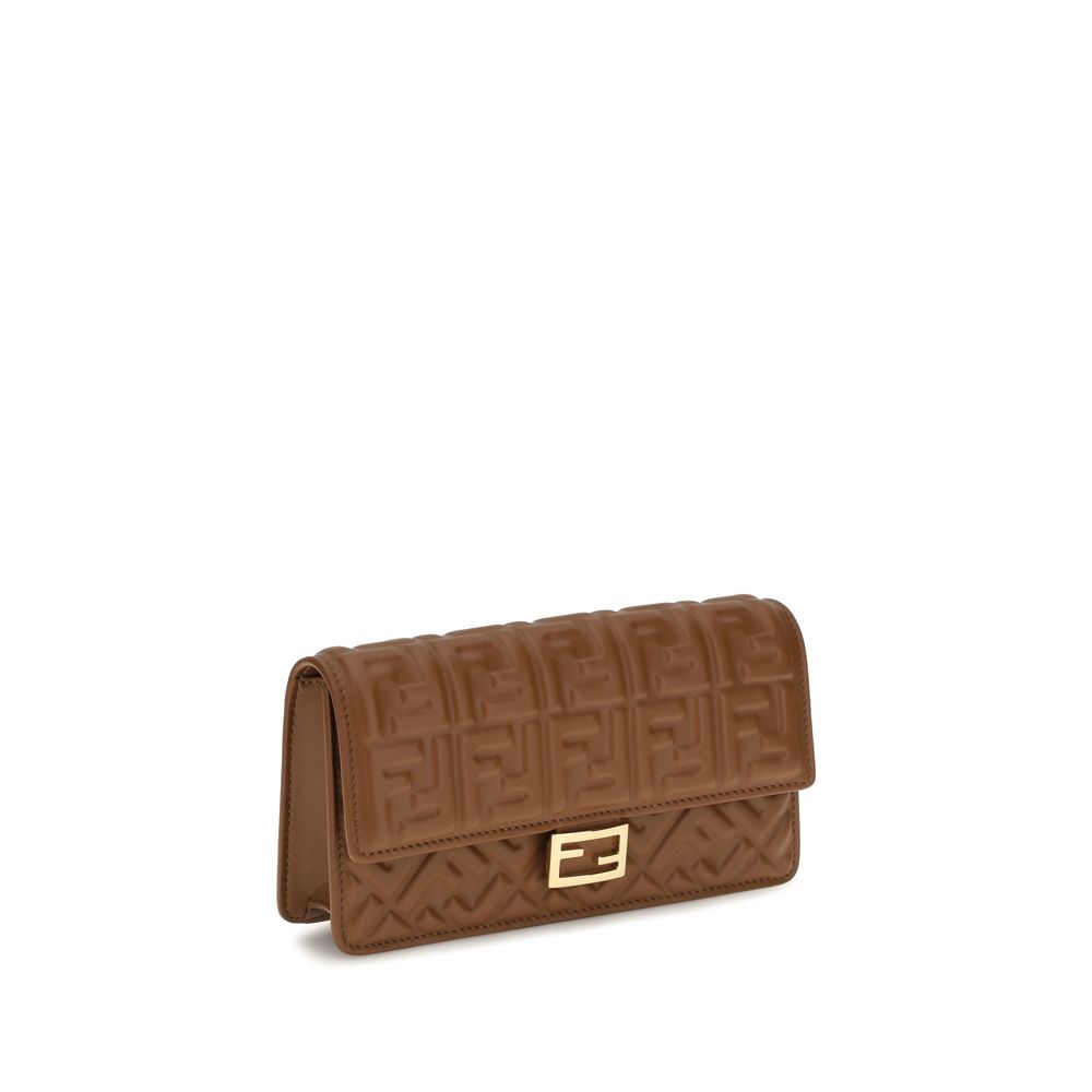 Fendi Brown Calf Leather Wallet