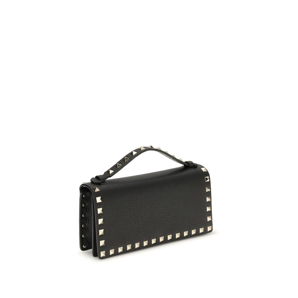 Valentino Garavani Black Calf Leather Wallet