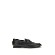 Valentino Garavani Black Calf Leather Slip-On Loafers