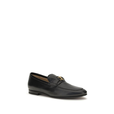 Valentino Garavani Black Calf Leather Slip-On Loafers