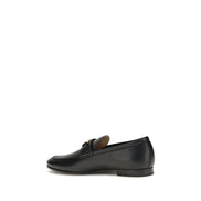 Valentino Garavani Black Calf Leather Slip-On Loafers
